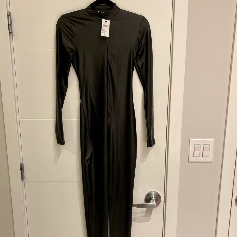 Never Worn Faux Leather Catsuit (Size M)